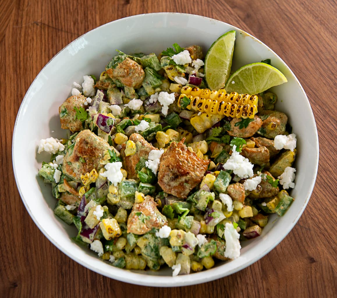 High Protein Chicken Street Corn Bowl